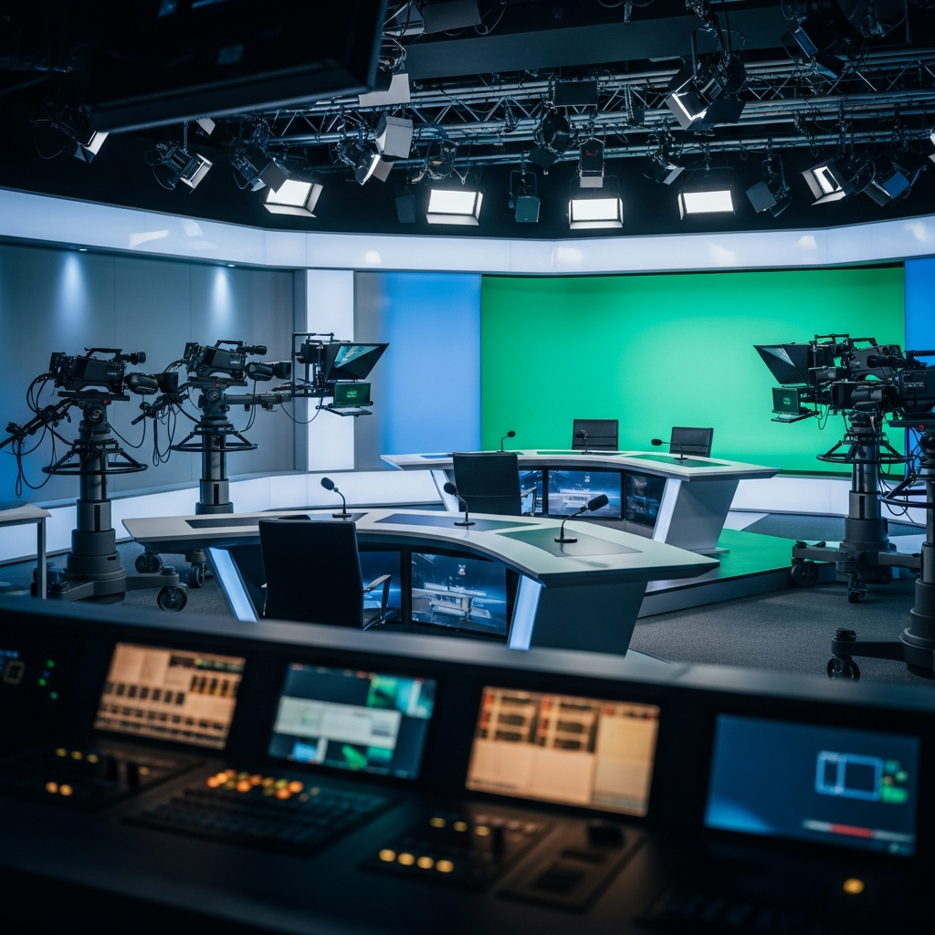Newsroom Broadcast Studio